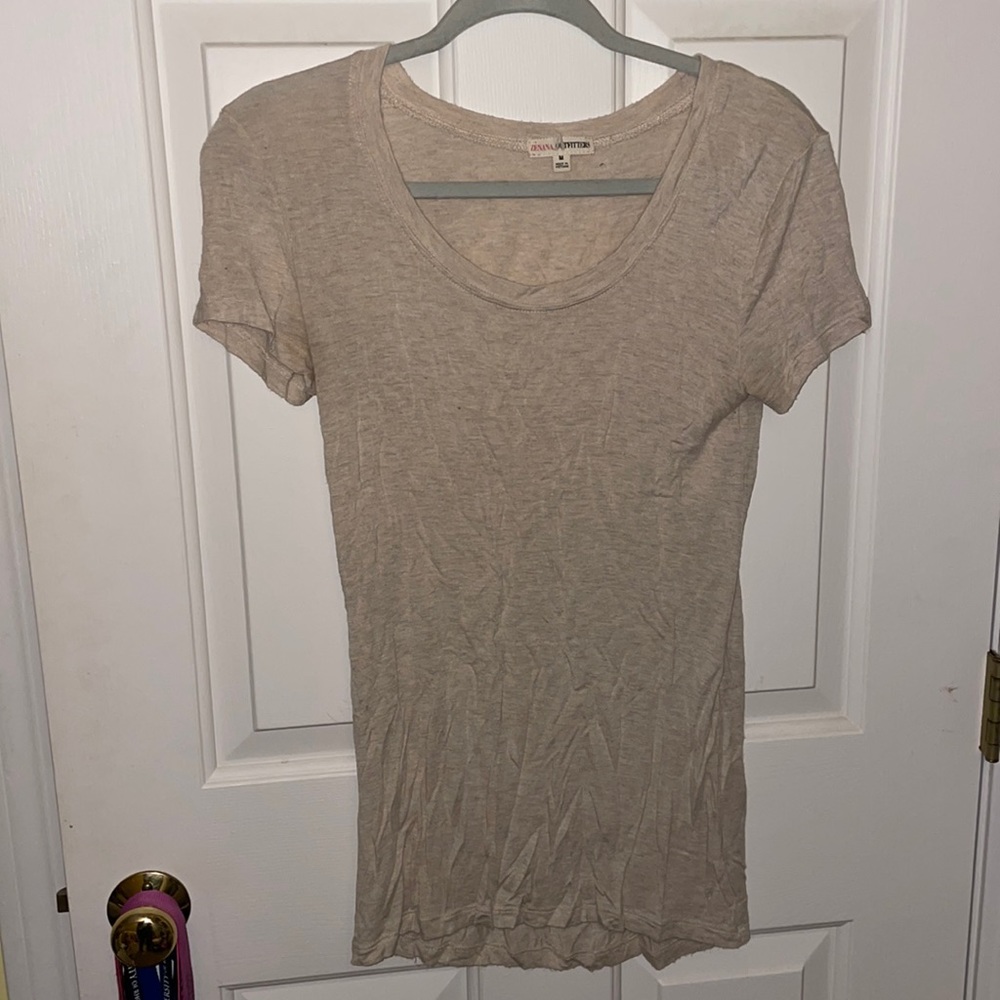 Beige Short Sleeve Shirt